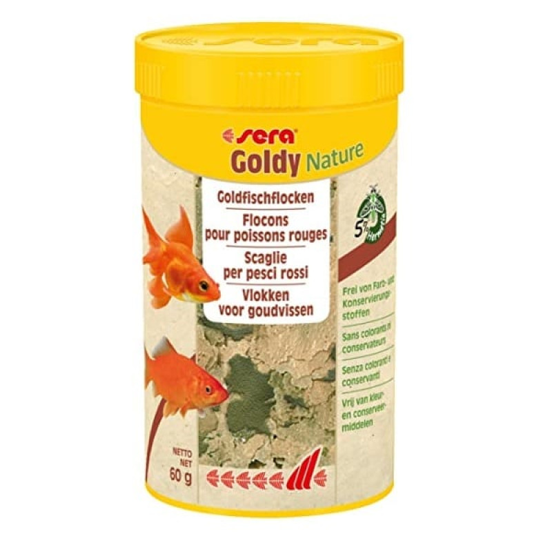 Barība zivīm : Sera Goldy Nature, 250ml (60g)